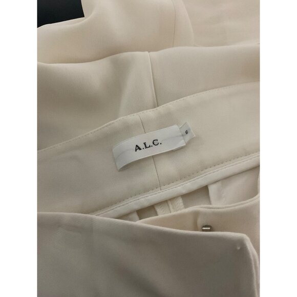 *A.L.C. Cropped Pants Ivory Wide Leg size 6 - Picture 6 of 13